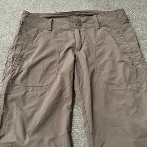 Brown Patagonia hiking capris size 2